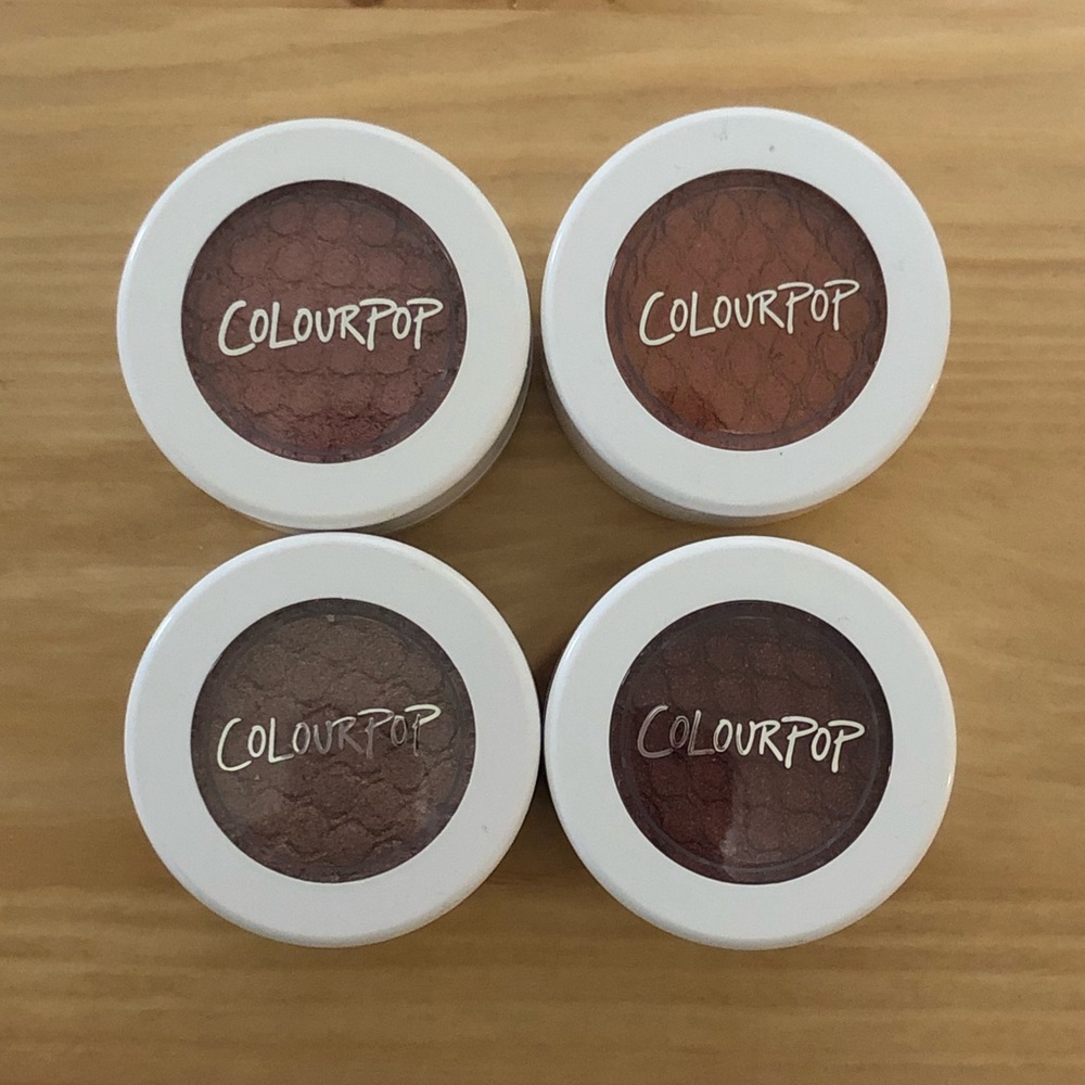 4 colourpop Super Shock Shadows